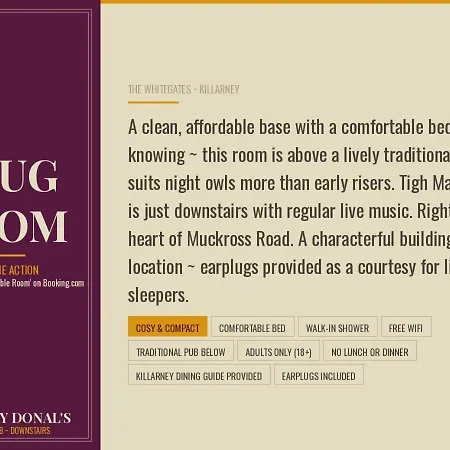 Otel Tigh Mary Donals Bar & Rooms At Whitegates *