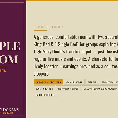 Tigh Mary Donals Bar & Rooms At Whitegates Otel *