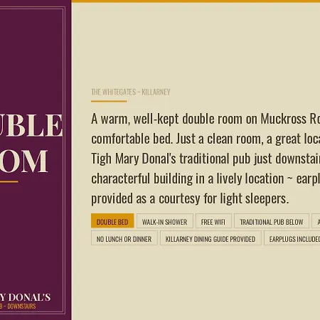 Otel Tigh Mary Donals Bar & Rooms At Whitegates Killarney