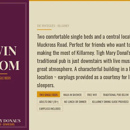 Tigh Mary Donals Bar & Rooms At Whitegates Killarney